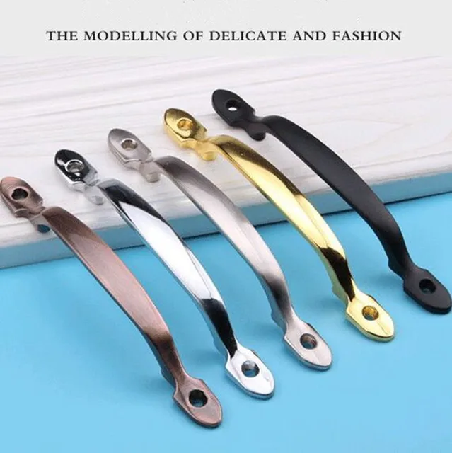 Modern Simple Unfold Install Gold Silver Black Kitchen Cabinet Door Modern simple unfold install gold silver black kitchen cabinet door handles retro antique brass antique copper - Modern Simple Unfold Install Gold Silver Black Kitchen Cabinet Door