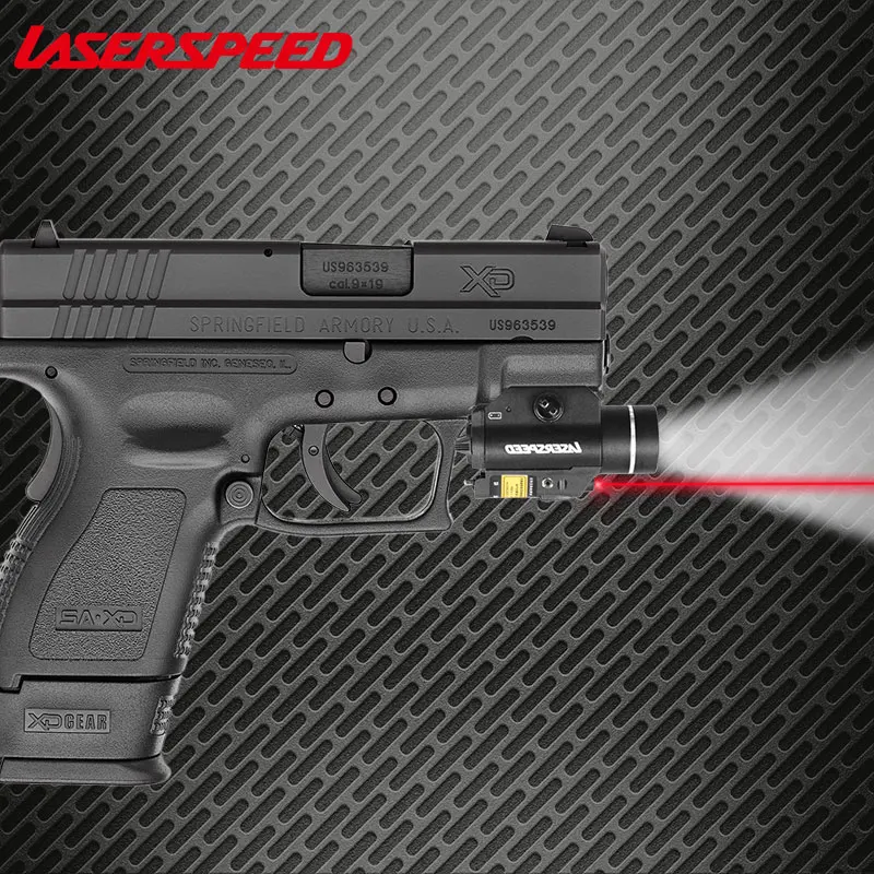 

2in1 Combo Red / Green Laser + Flashlight Tactical Weapon Light Subzero Torch For Pistol Gun Rifle with Picatinny Rail