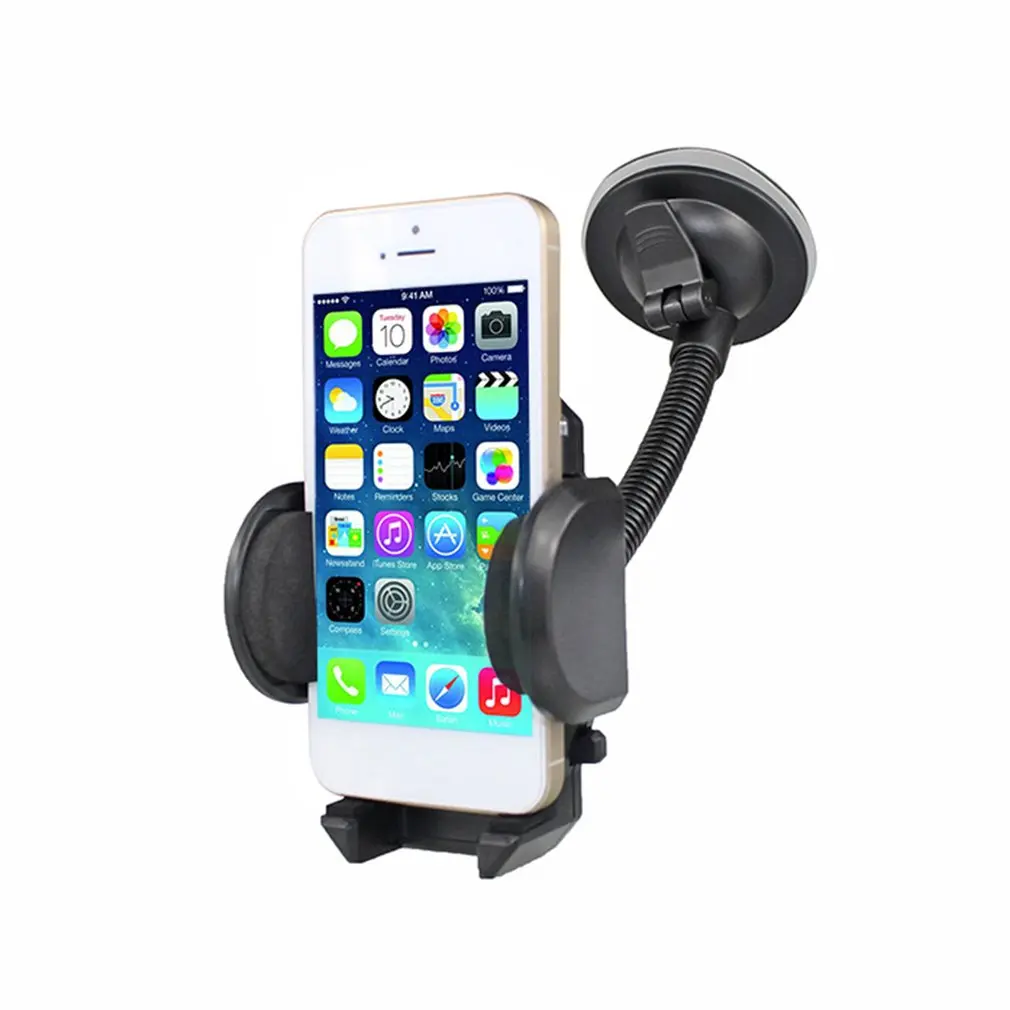 

Retractable Phone Holder Suction Cup Car Dashboard Windshield Mount Holder with Tube Neck Sucker Bracket For Mobile Cell Phone