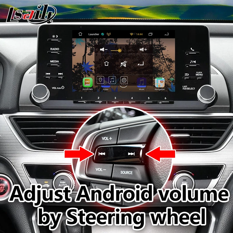 Все-в-1 Plug& Play Android gps навигационная коробка для Honda Accord Встроенный видео интерфейс, приложения, Mirrorlink, LVDS