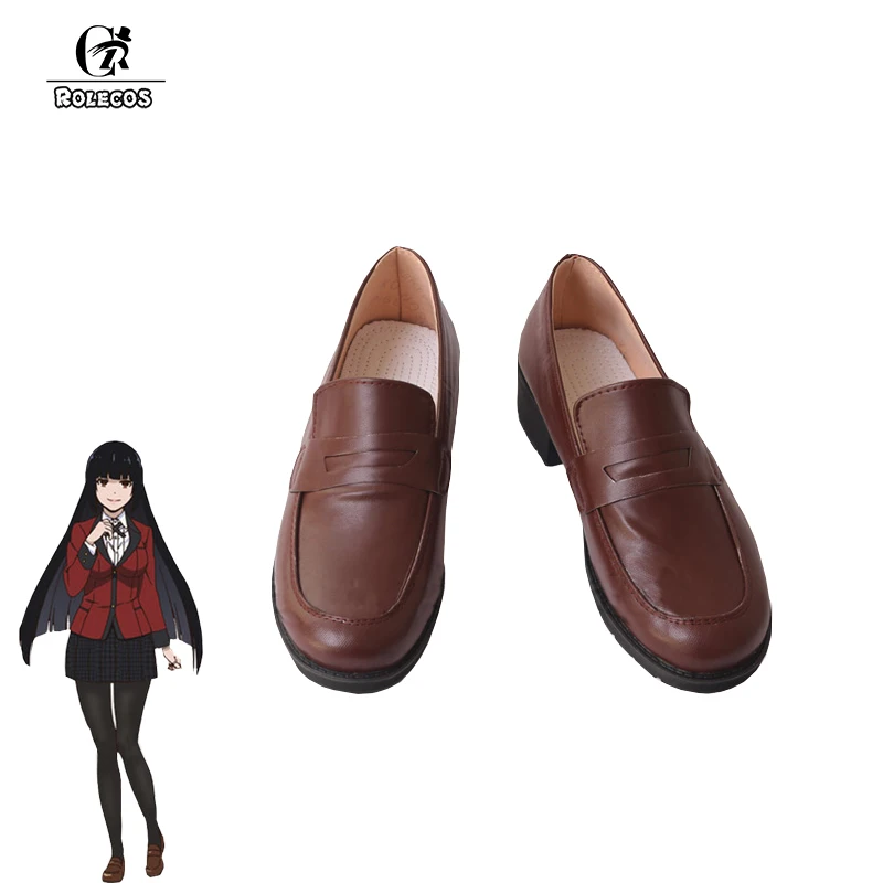 Rolecos аниме kakeguurui 2rd сезон обувь для косплея Jabami Yumeko Косплей JK Лолита Unfiorm обувь для женщин обувь для косплея на заказ