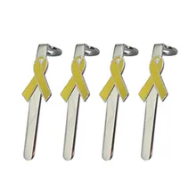 Chrome ленты клип с желтый цвет для евро ручка RZ-PCL16-CY