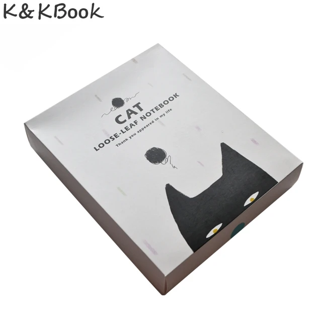 K & KBOOK KK007 Новый Kawaii спиральный ноутбук A6 переплетенная колечко кожаная записная