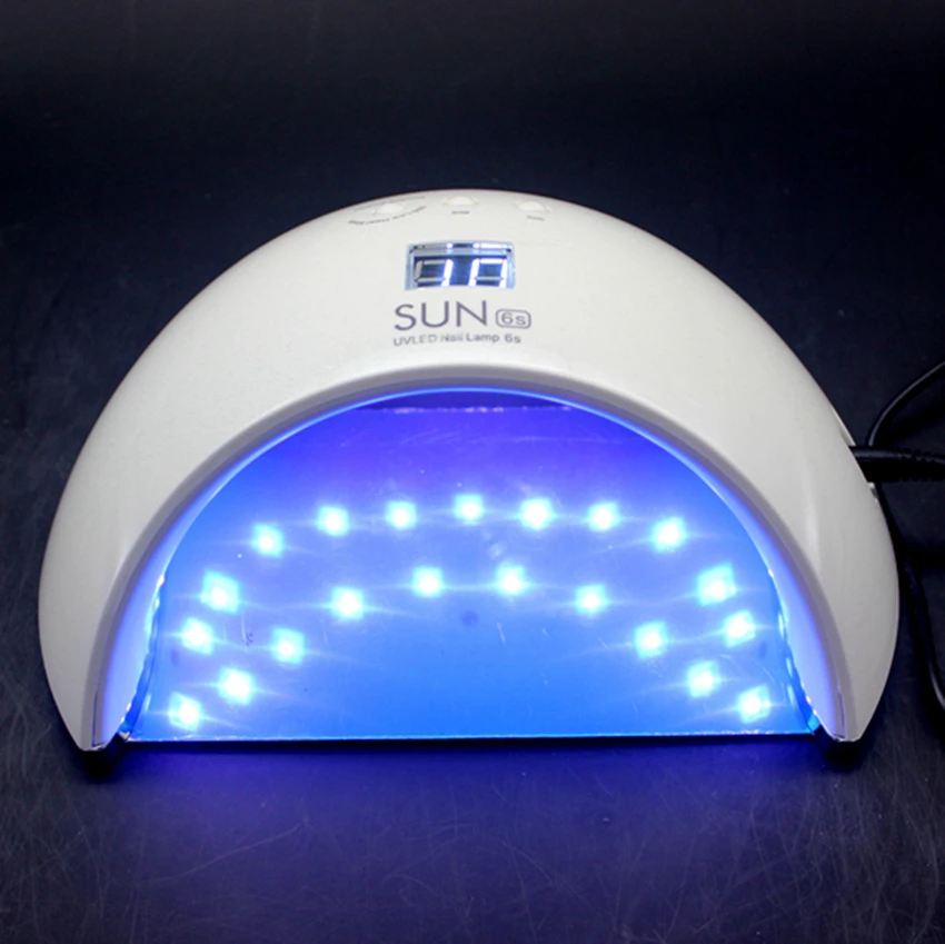 

SUN6S Smart Lamp Nail LED UV Lamp Dryer Metal Bottom LCD Timer Multicolors for Curing UV Gel Polish Nail Art Tools