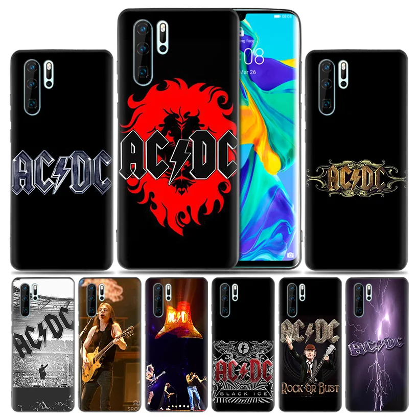 

Ac Dc Acdc Fashion Soft Rubber Case For Huawei Honor 8X 9 10 8C Mate 20 lite Y9 Y6 Y7 Prime Pro 2019 Cover
