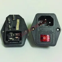 아케이드 컴퓨터 캐비닛 스위치 전원 소켓 Cnnector AC 250V 조명 퓨즈 홀더와 Jamma 및 Mame DIY 게임 기계