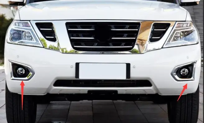 Dedicated for Nissan Patroly62 front fog lamp cover rear lamp decorative hood rear fog lamp hood rear lamp frame  2017