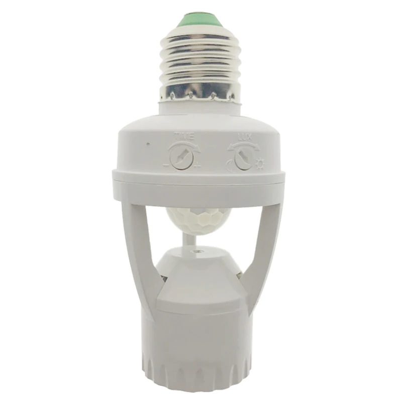 

AC 110-220V 360 Degrees Pir Induction Motion Sensor IR Infrared Human E27 Plug Socket Switch Base Led Bulb Lamp Holder