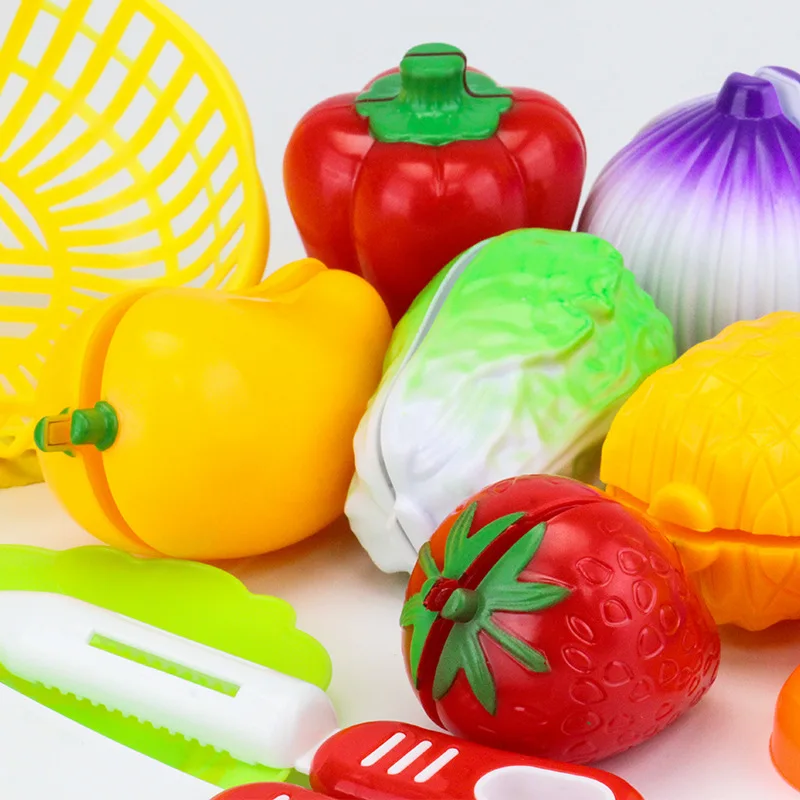 12 шт. резка фрукты овощи ролевые игры кухня забавная посуда овощи детские игрушки развивающие игрушки для детей