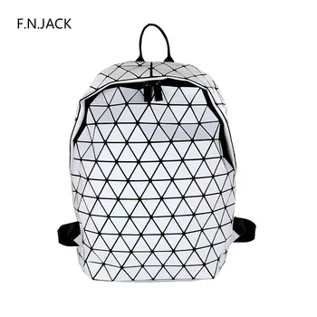 

F.N.JACK New Men Women Backpack Fashion Shoulder Bag Backpacks Student Schoolbag Leather Mountaineering Bag Unisex Bags 2019