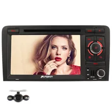 Pumpkin Quad Core Android 5.1 Car DVD Player for Audi A3 Car stereo GPS DAB+ 1080P Screen Mirroring & OBD2+ Camera