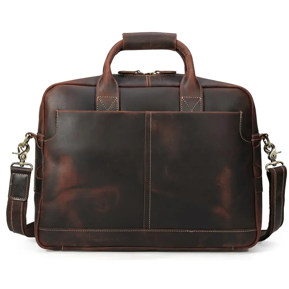 

OEM Cowhide Brief Case Laptop Bags Executive Leather Briefcase Men genuine leather bag