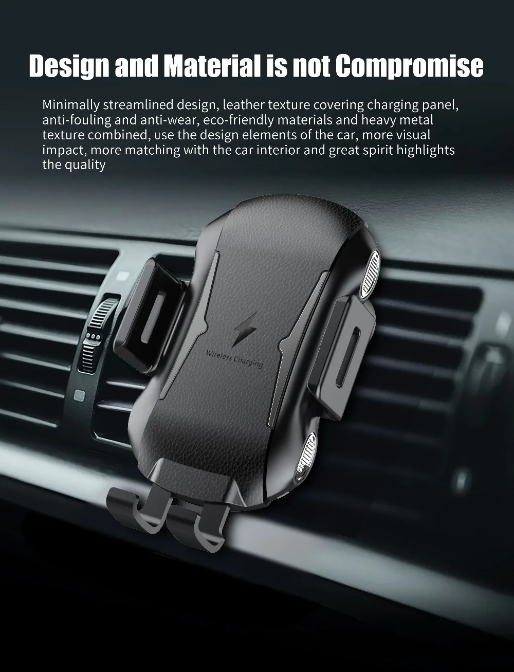 08Touch Auto Clamp Car Wireless Charger 