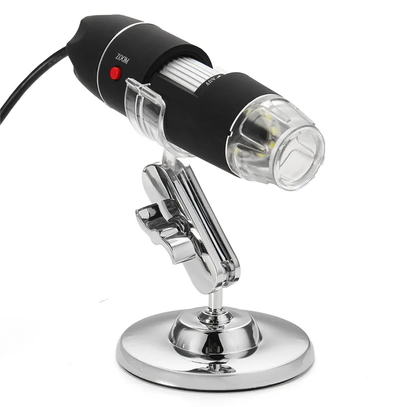 

1600X Zoom 8 LED USB Digital Microscope Hand Held Biological Endoscope 2MP Pixel Microscopio Magnifier With Bracket