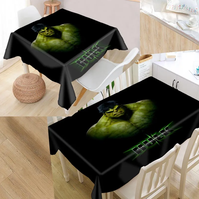

Hulk Custom Table Cloth Oxford Fabric Rectangular Waterproof Oilproof Table Cover Family Party Tablecloth