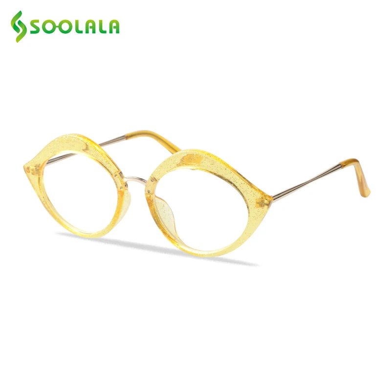 SOOLALA Cateye Reading Glasses Women Men Grade Cat Eye Presbyopia Reading Glasses 0.5 0.75 1.0 1.25 1.5 1.75 2.0 2.25 to 4.0