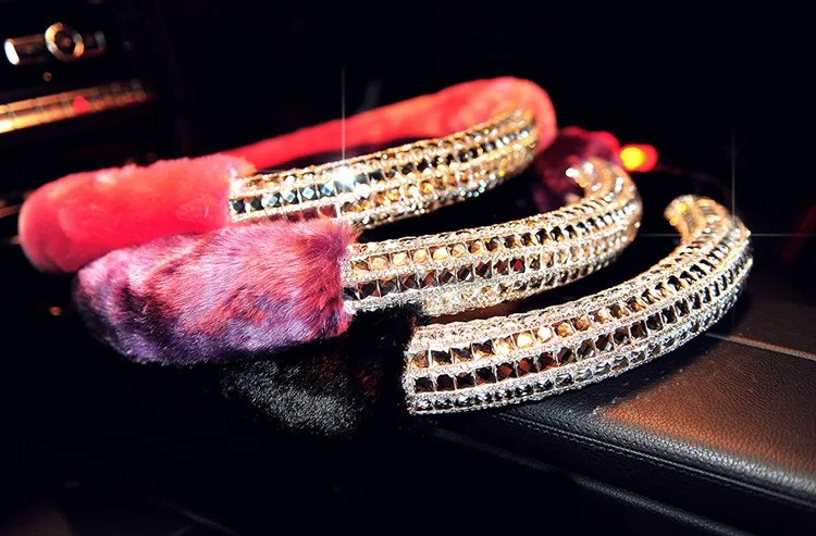 Personalized-Rhinestone-Wool-Car-Steering-Wheel-Covers-Fit-38CM-Plush-Diamond-Women-Car-Accessories-14