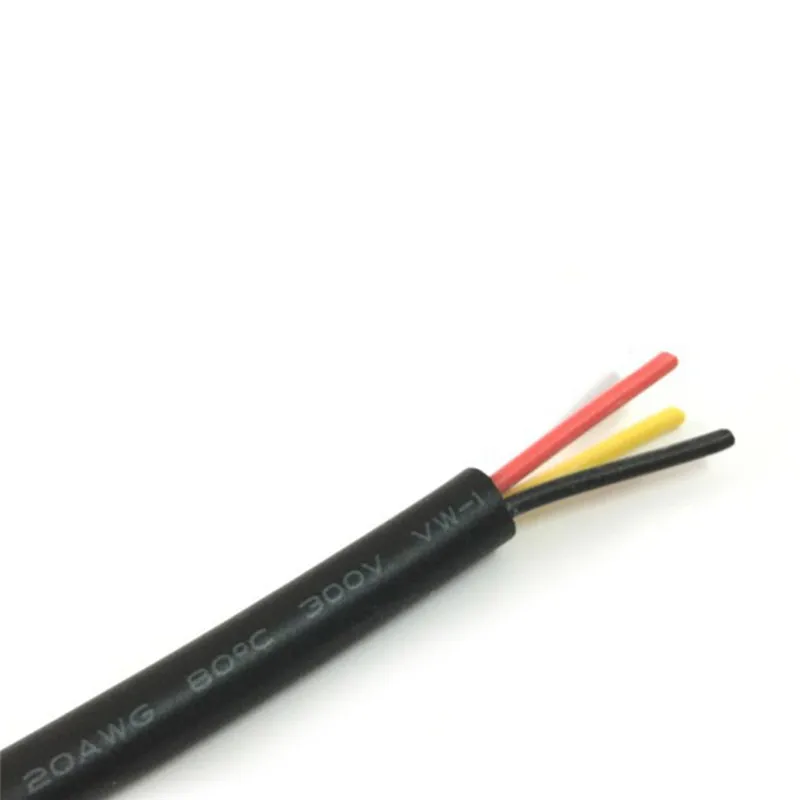 10 м ПВХ куртка кабель UL2464 2C/3C/4C/5C 24AWG многожильный луженый медный провод аудио кабель сигнальный провод кабель питания
