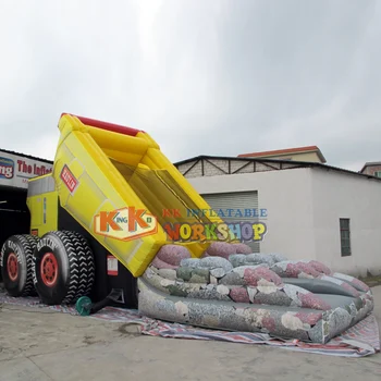 

Giant Dump Truck Inflatable Slide For Sale