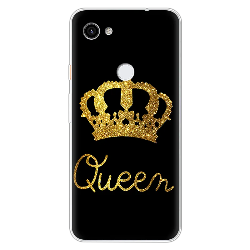 Ультратонкий чехол King Queen из мягкого ТПУ с принтом для Google Pixel 3a XL силиконовый 5 3 2