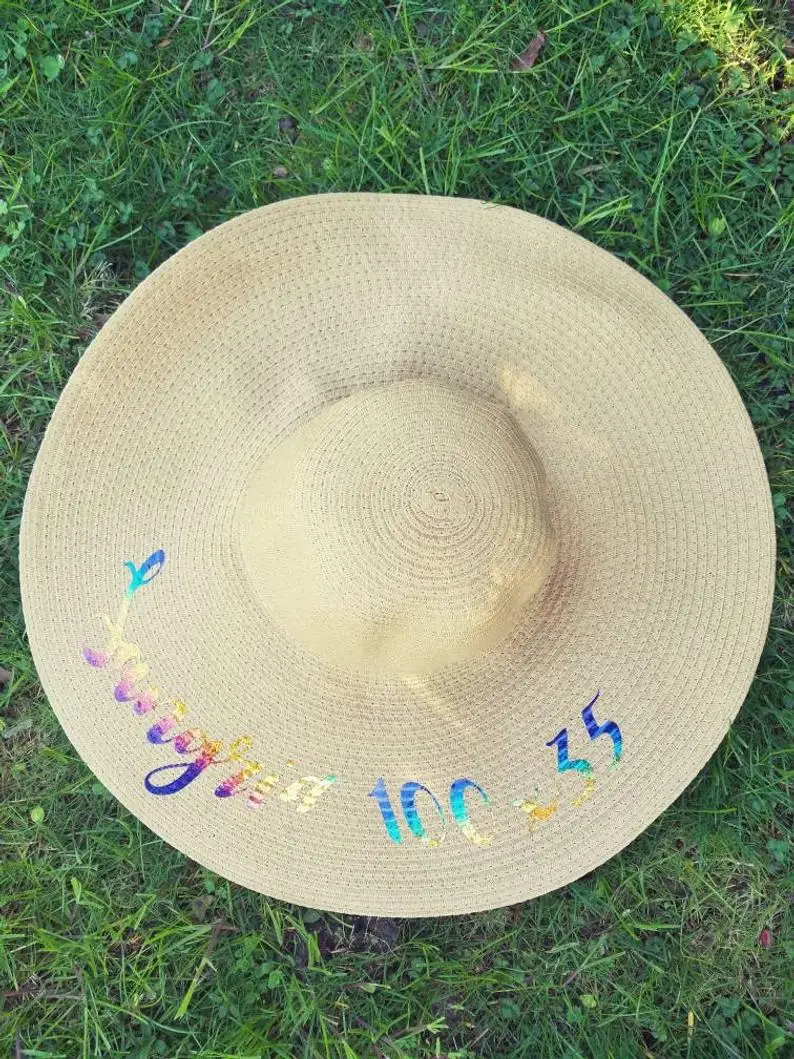 Mrs Панама шляпа, фетровая шляпа на заказ, шляпа от солнца с плоскими полями, подарок, Пляжная Шляпа Mrs, шляпа для медового месяца, персонализированный подарок невесты, соломенная шляпа