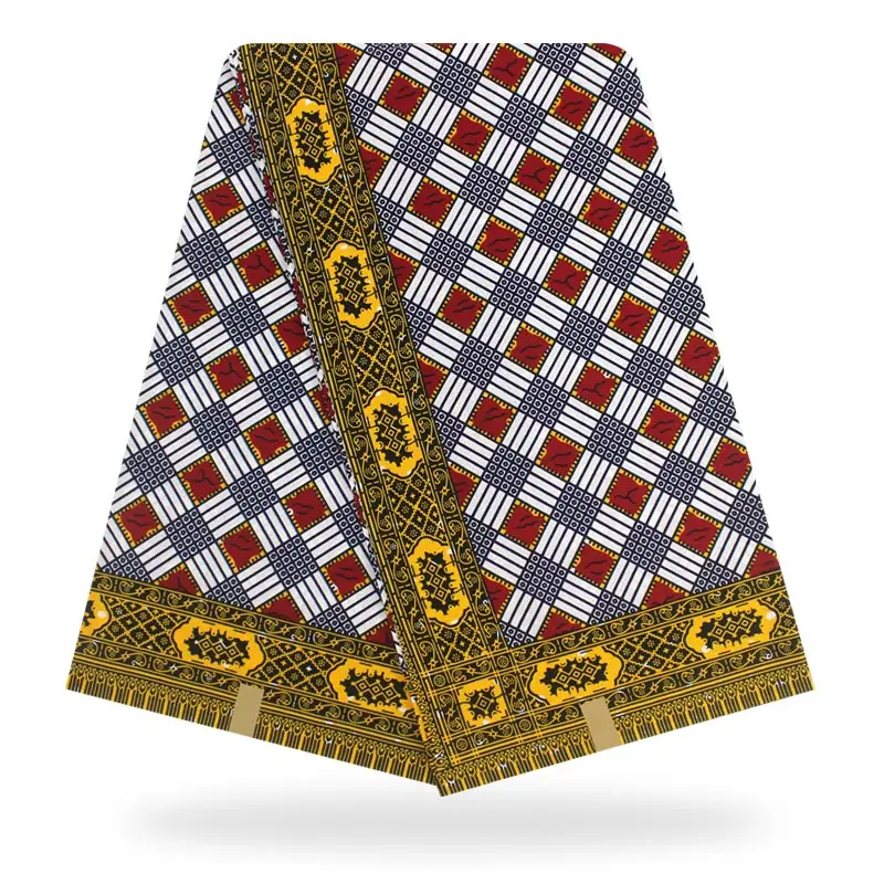 

Veritable Wax Guaranteed Real Dutch Wax High Quality Wax 6Yards African Ankara Sewing Fabric Y90616-6