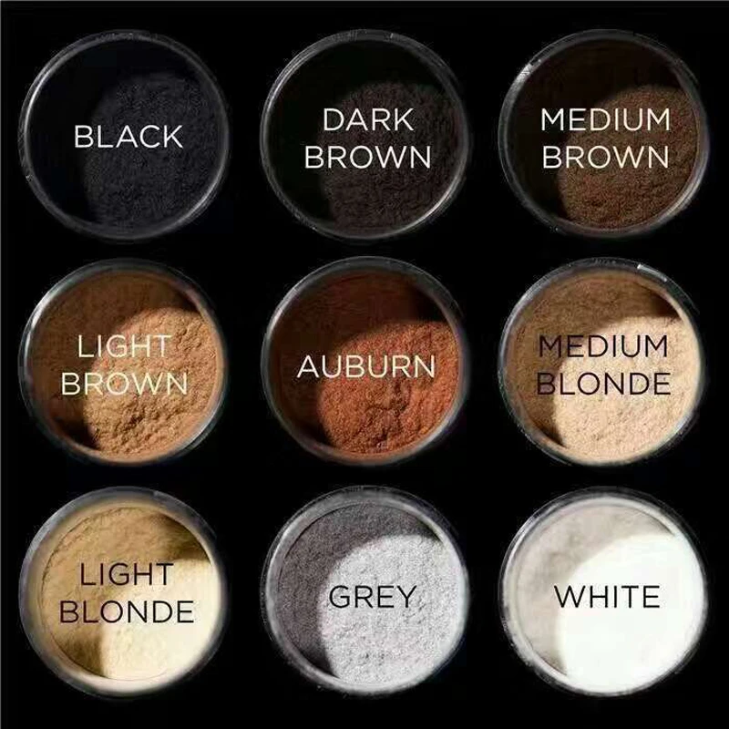 Hair Fibers Regrowth Powder Natural Hair Building Fiber Different Color