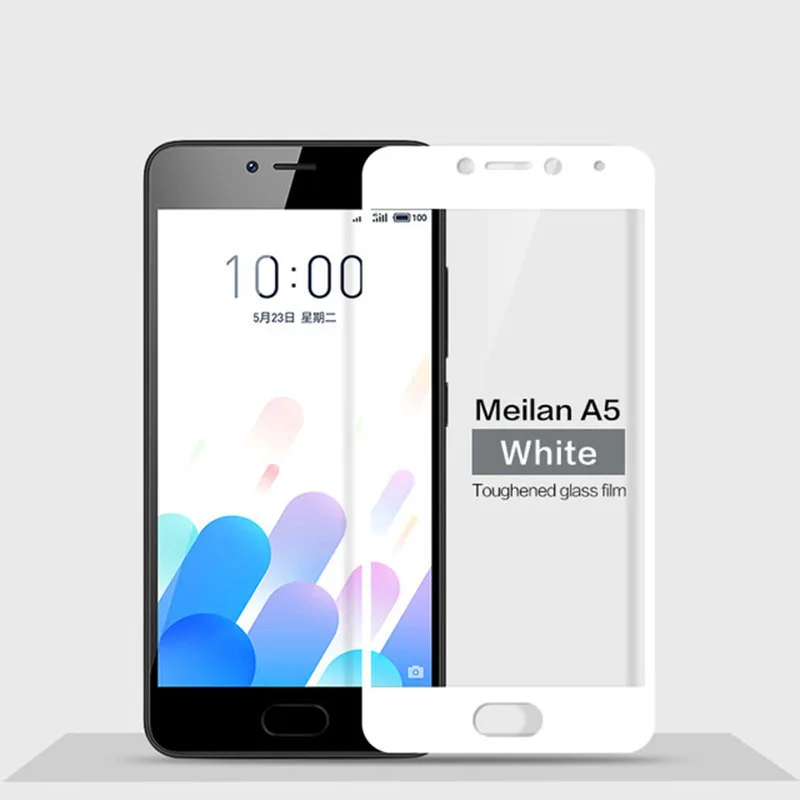 Закаленное стекло с полным покрытием для Meizu M5C M710H защитная пленка M 5 C M5 5c A5|glass for
