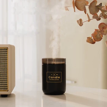 

Ultrasonic Air Humidifier Candle Shape Diffuser Soft Light USB Essential Oil Diffuser Car Aroma Mist Maker Air Purifier Fogger
