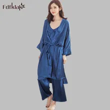 Одежда для сна, комплекты одежды комплект из 3 предметов сексуальные пижамы Для женщин сезон: весна–лето пижамный комплект Высокое качество шелковые пижамы для женщин женские пижамы Mujer E779