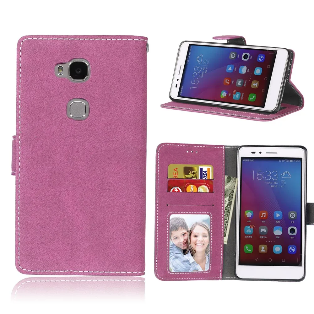 

New Cover for Huawei Honor 5X Case Wallet Style PU Leather Cover Case for Huawei Honor 5X Covers with Stand Card Holder Function
