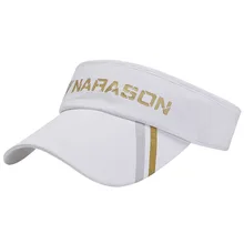 С полями, солнце козырек бег Гольф Кепки Лето анти-УФ спортивные Пеший Туризм теннисная пляжная шляпа с пустым верхом головной убор повязка на голову Для женщин Для мужчин