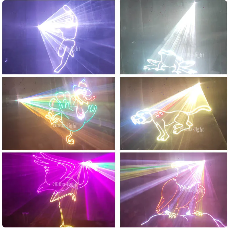 Новый лазер 20000 МВт 20 Вт полноцветный RGB DMX лазерная система светового шоу|Эффект