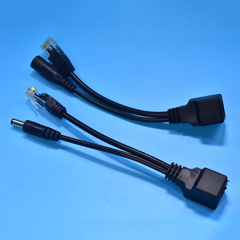 FGHGF POE кабель пассивное питание через Ethernet Кабель-адаптер POE сплиттер инжектор модуль питания 12-48 В для ip-камеры горячая распродажа
