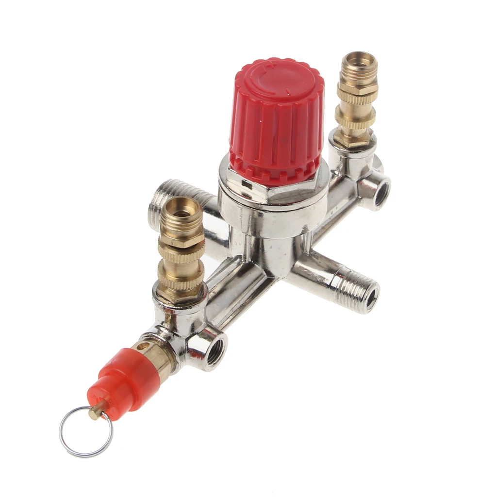 Воздушный компрессор двойной выход переключатель давления Регулятор клапан фитинг