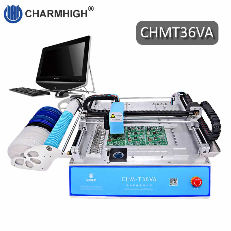 

2 cameras Vision CHM-T36VA Desktop Pick and Place Machine chmt36va Embedded Linux, Closed-loop control, 0402-5050,SOP,QFN,TQFP