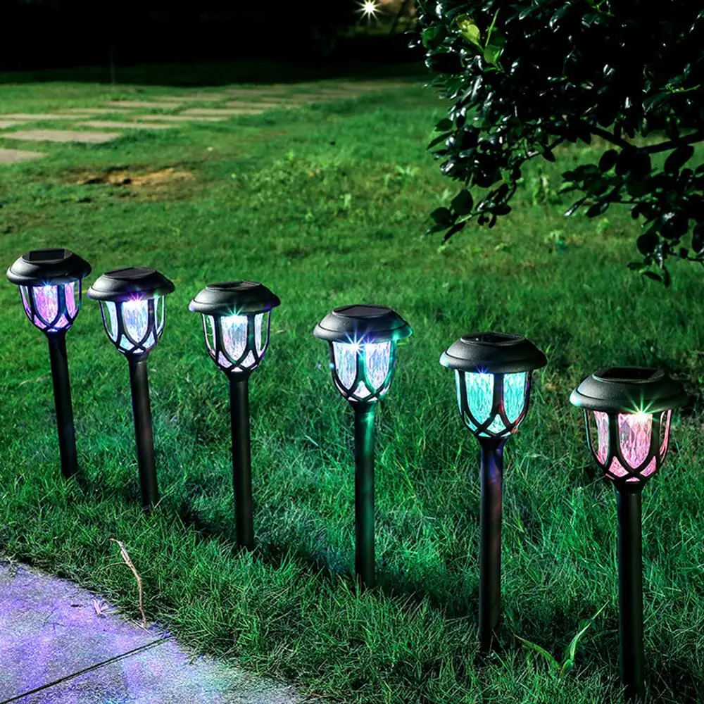 

Solar Garden Lights Outdoor, 4 Pack LED Solar Pathway Lights Waterproof LED Solar Light for Home Garden Courtyard Pathway Lamps