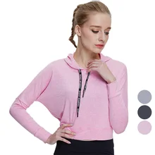 Для Женщин Йога Спортивный пуловер, толстовка с капюшоном, блузка, Фитнес для тренировок и занятий в спортзале, верхняя часть спортивного костюма MC889