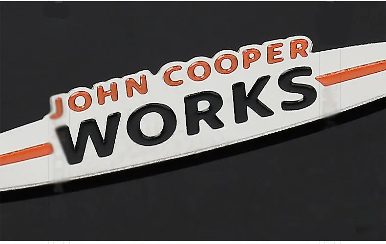 Metal Mini JCW Stickers Emblems Interior Car Stickers for Mini Cooper Countryman JCW F56 R56 Accessories Car-styling (10)