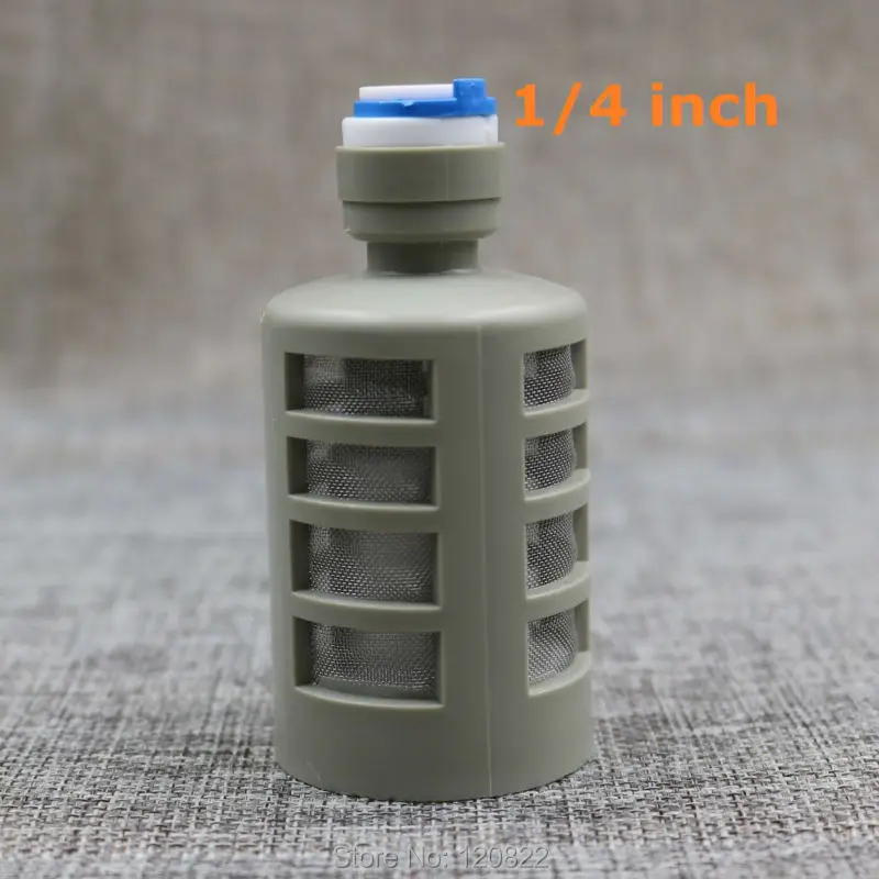 

1/4" OD Hose Quick Connection Fitting Self-Sucking Pump Suction Filter RO Water Reverse Osmosis Aquarium System 1pcs/lot