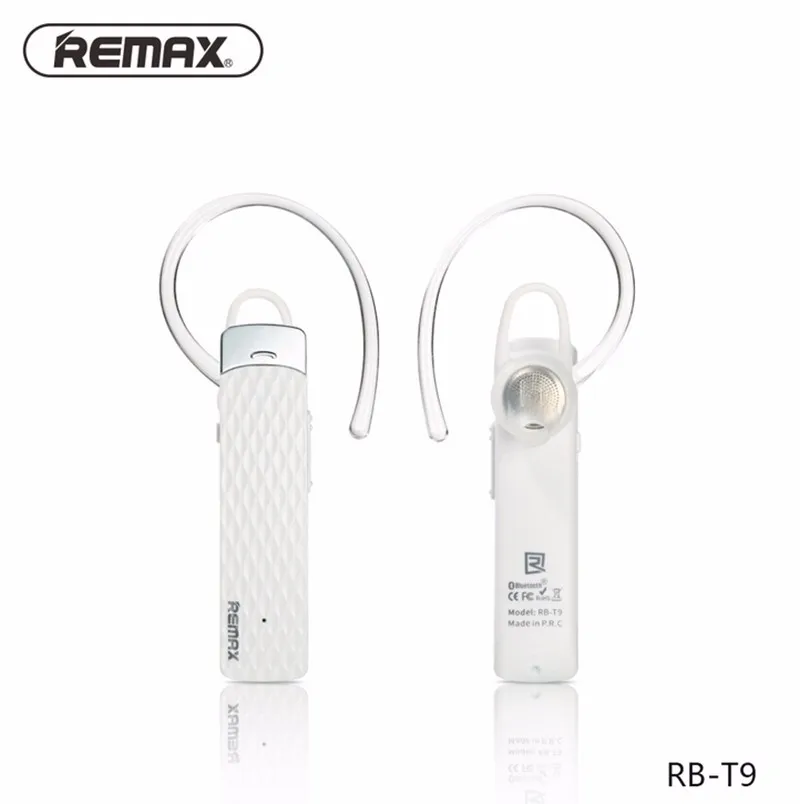 Bluetooth гарнитура Remax T9 беспроводные наушники с голосовыми подсказками на