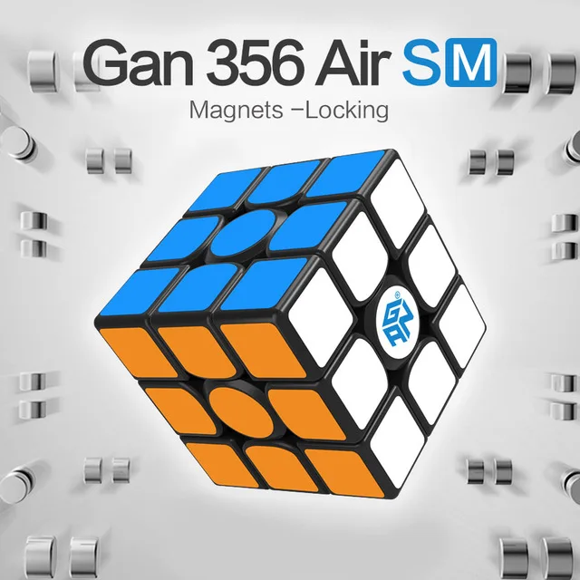 

GAN 356 Air SM Speed Cube With Magnets PositioningSusuperspeed Magneto magic System GRSv2 Honeycomb contact surface 3x3 Cubes