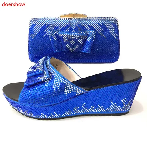Doershow 2018 Африканский Новый shshoe и комплект с сумкой для вечерние Итальянская обувь