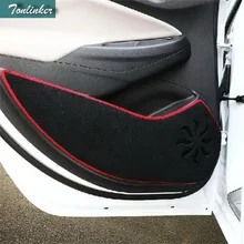Tonlinker, 4 шт., сделай сам, для стайлинга автомобилей, новинка, полиэстер, для двери, защита от ударов, накладка, чехол, наклейки для Chevrolet Cruze, аксессуары