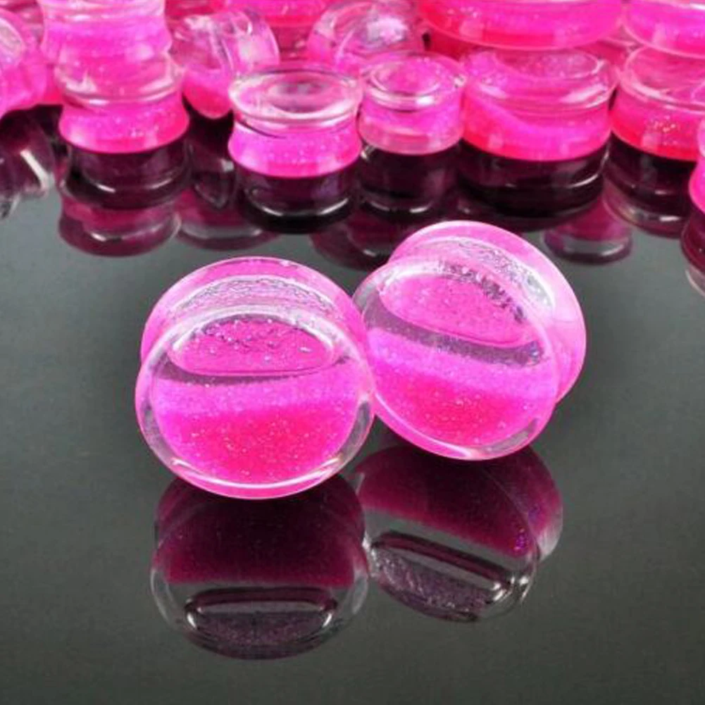 1Pcs Fashion Liquid Blood Ear Gauges Ear Plug Earrings Gauges Body