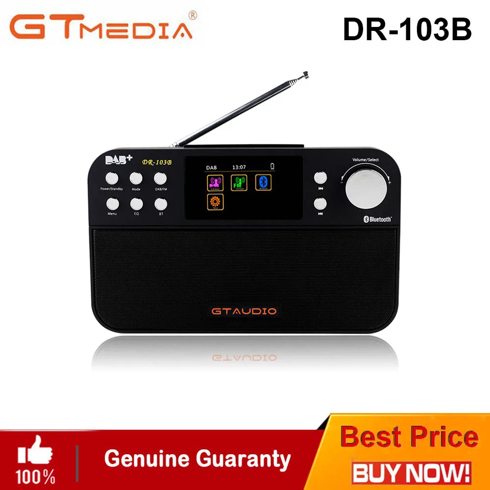 

GTmedia Z3B DAB Radio FM broadcast Digital Recorder 2.4 Inch TFT Color Display Alarm Clock Support Bluetooth digital player