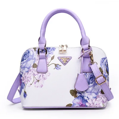 Beste Pu Lederen Luxe Vrouwen Tote Schoudertas Hight Kwaliteit Chinese Stijl Bloemen Schoudertassen Lotus Printing Zomer Woon werkverkeer Tassen