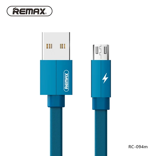 Remax 1 м 2 м микро USB кабель 2.1A быстрое зарядное устройство для samsung Xiaomi huawei мобильный телефон тканевый Плетеный USB кабель Android зарядка - Цвет: Синий