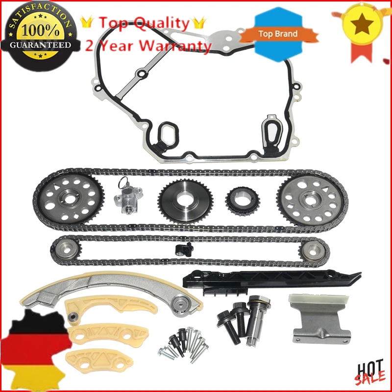 New Timing Chain & Valve Cover Gasket Kit for Vauxhall Opel Astra G Vectra B C Zafira A B Signum