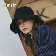 Новые осенние зимние шапки для мужчин и женщин, простые толстые хлопковые шапки Campaniform, женские Панамы, рыбацкие шапки s, женская шапка для рыбалки